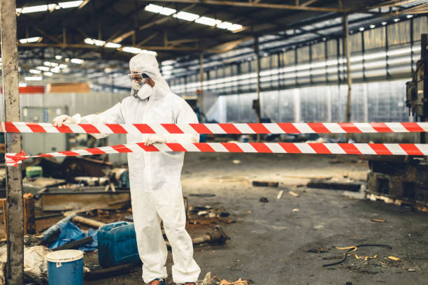 Professional Biohazard technician working in Scott Air Force Base, IL